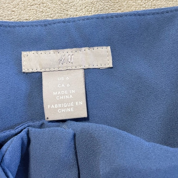 H&M Blue Paper Bag Waist‎ Pants - Picture 9 of 10